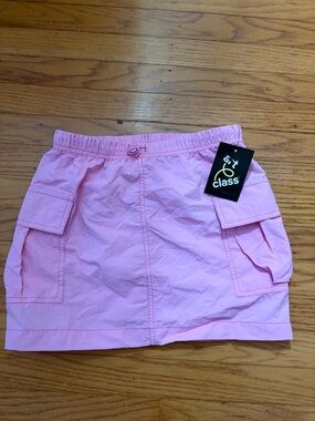art class Pink Elastic Waist Mini Skirt girls